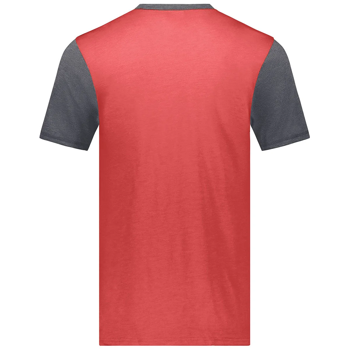 Augusta Sportswear Men's Scarlet Heather/Carbon Heather Gameday Vintage Ringer Tee