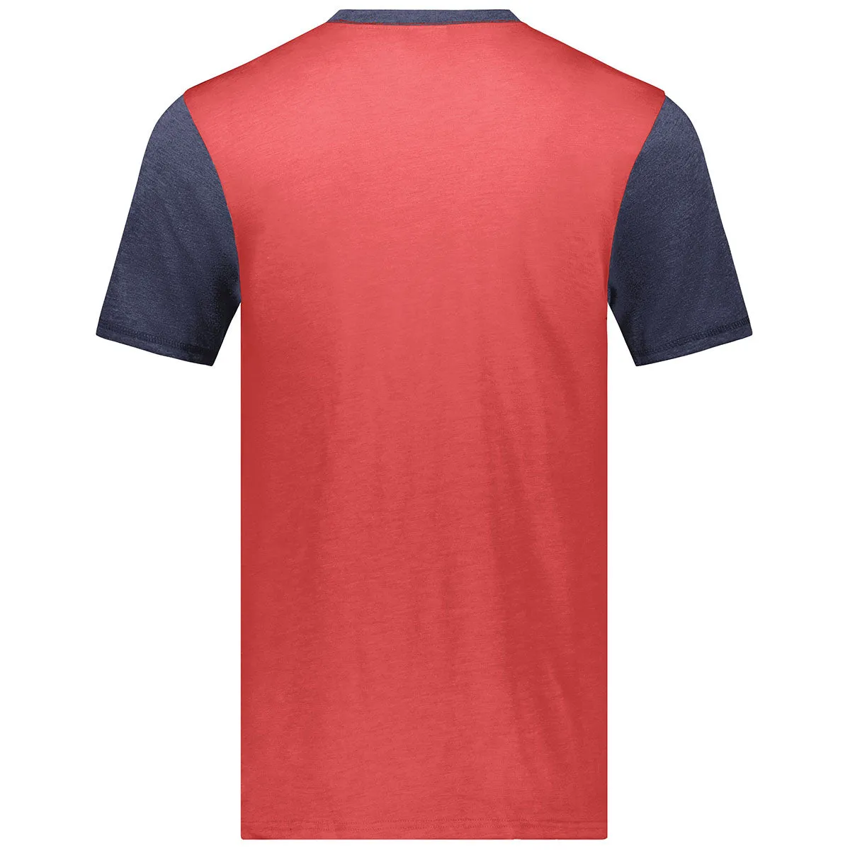 Augusta Sportswear Men's Scarlet Heather/Navy Heather Gameday Vintage Ringer Tee