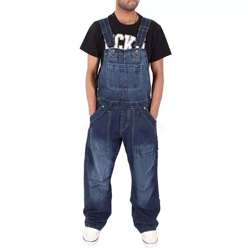 Aule Denim Cargo Overalls