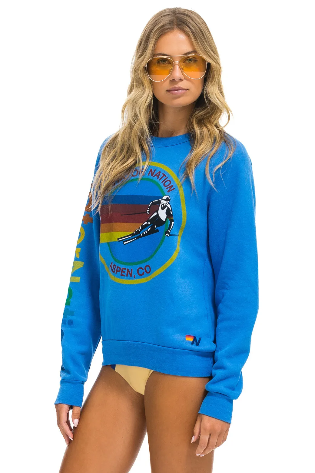 AVIATOR NATION ASPEN SWEATSHIRT - OCEAN