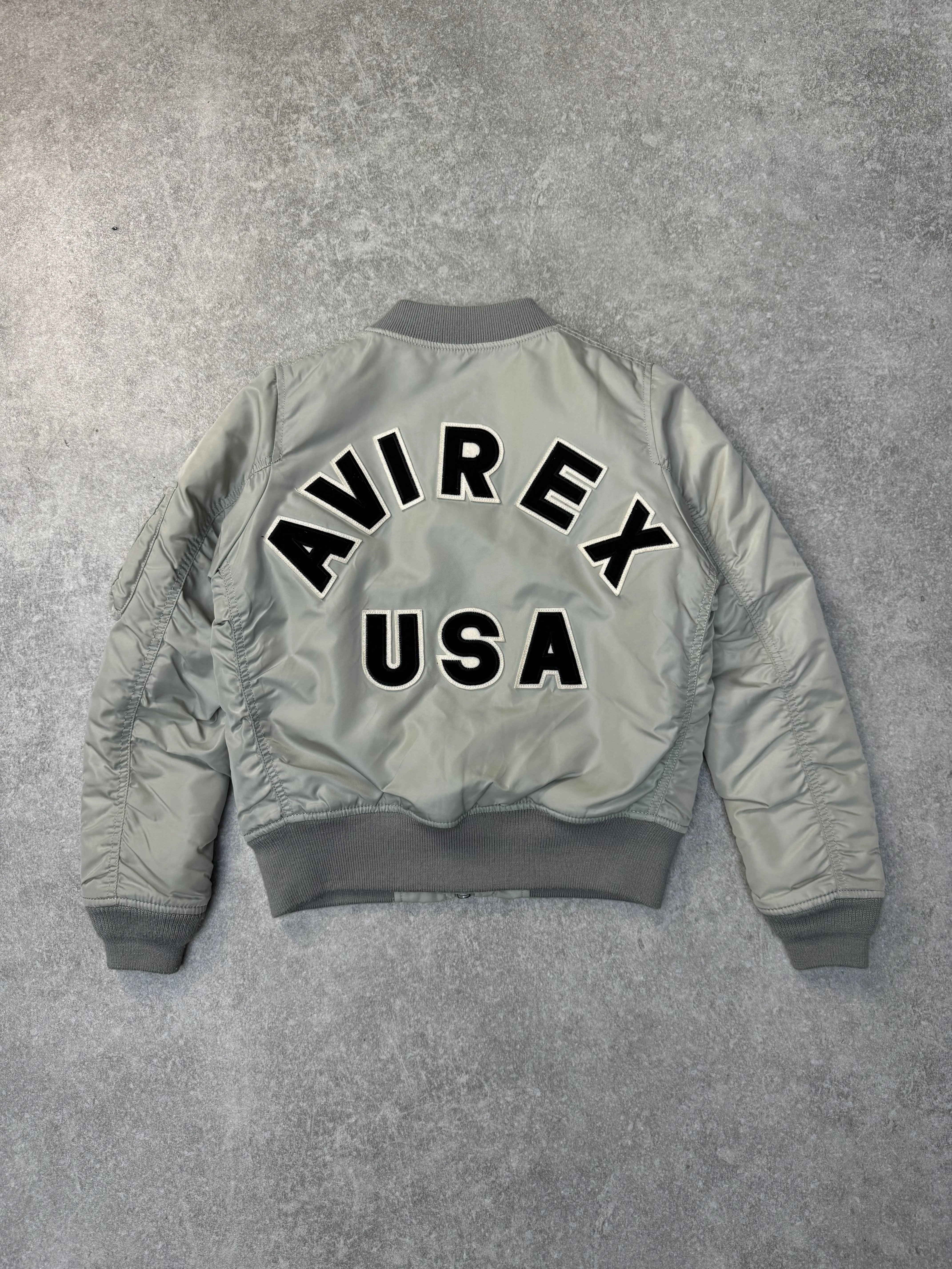 Avirex Logo Spellout MA-1 Bomber Jacket
