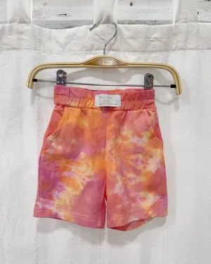 BABY & KIDS STRAWBERRY CITRUS tie-dye jogger shorts