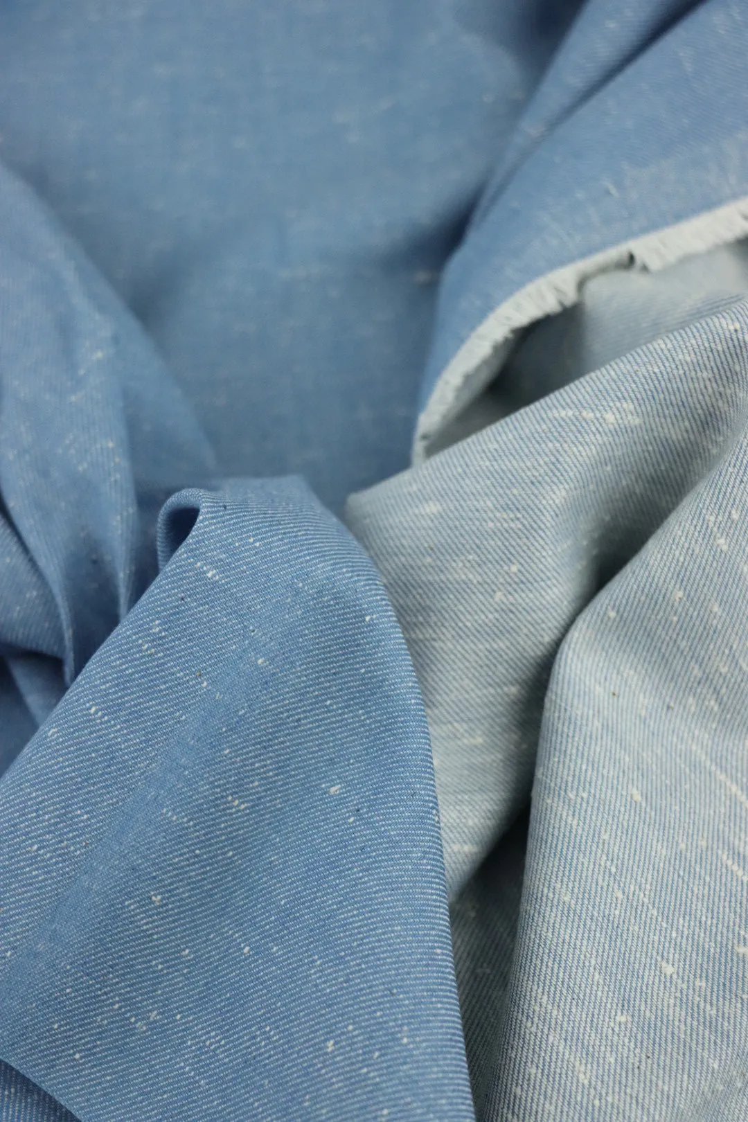 Baby Blues 100% Cotton Japanese Speckled Denim Chambray