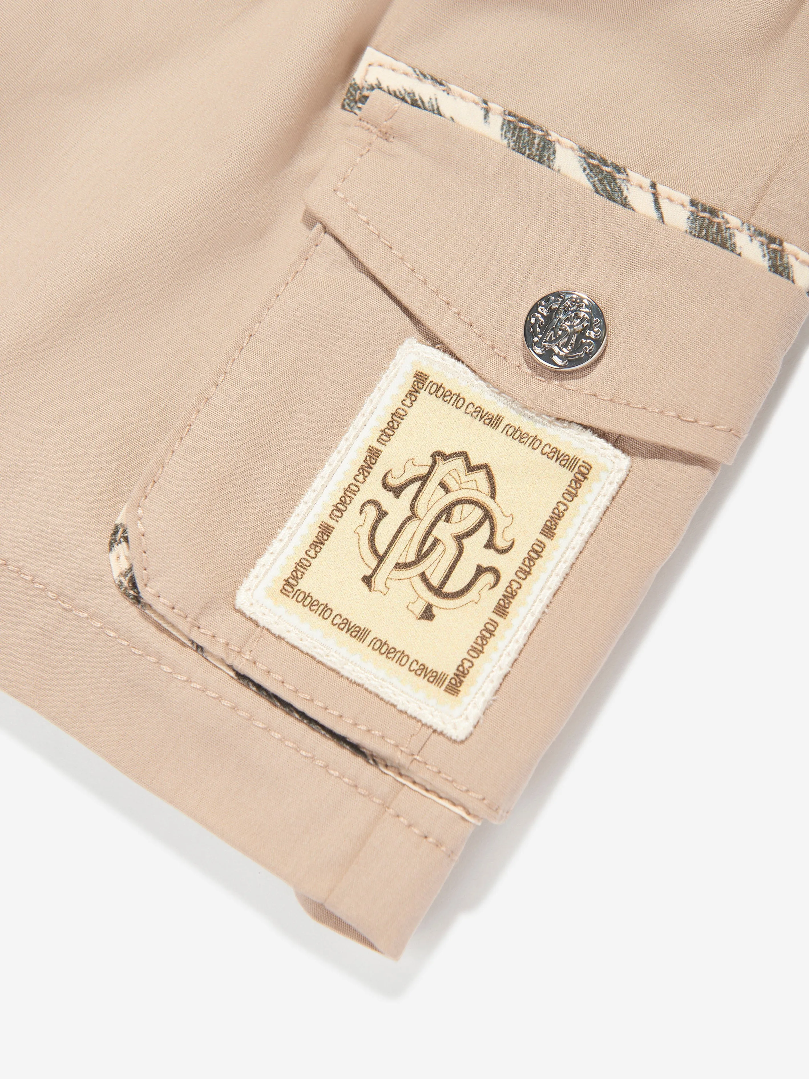 Baby Boys Cargo Shorts in Beige
