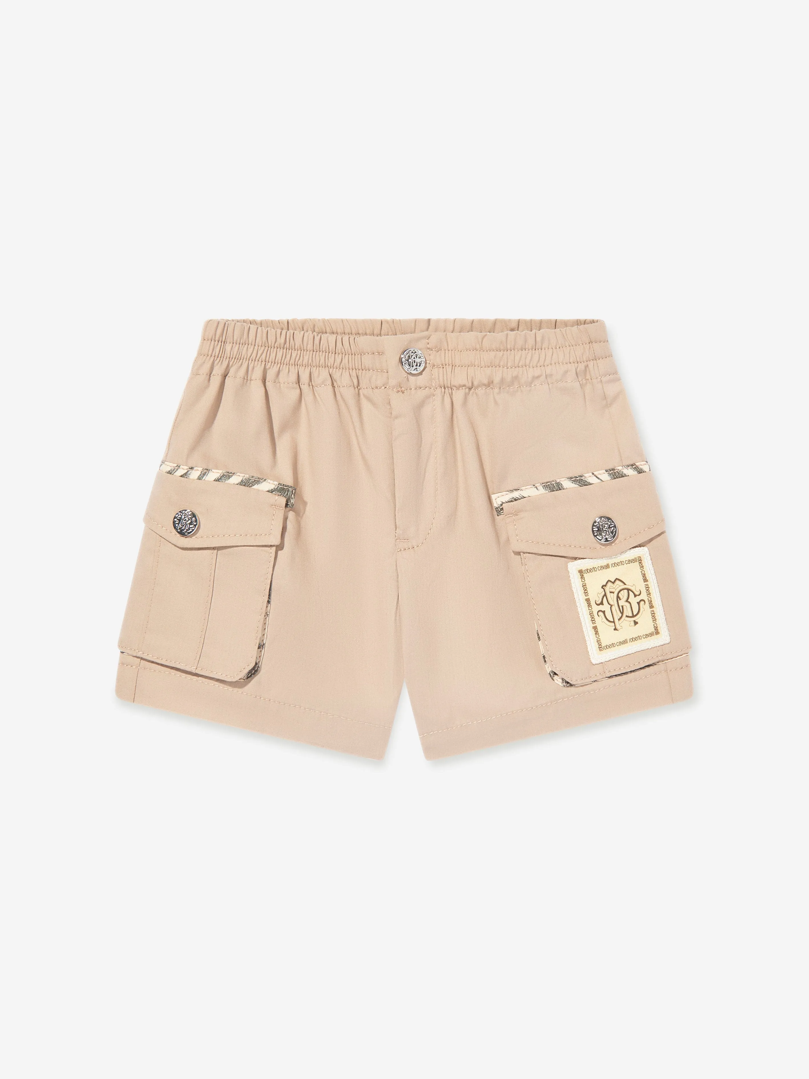 Baby Boys Cargo Shorts in Beige
