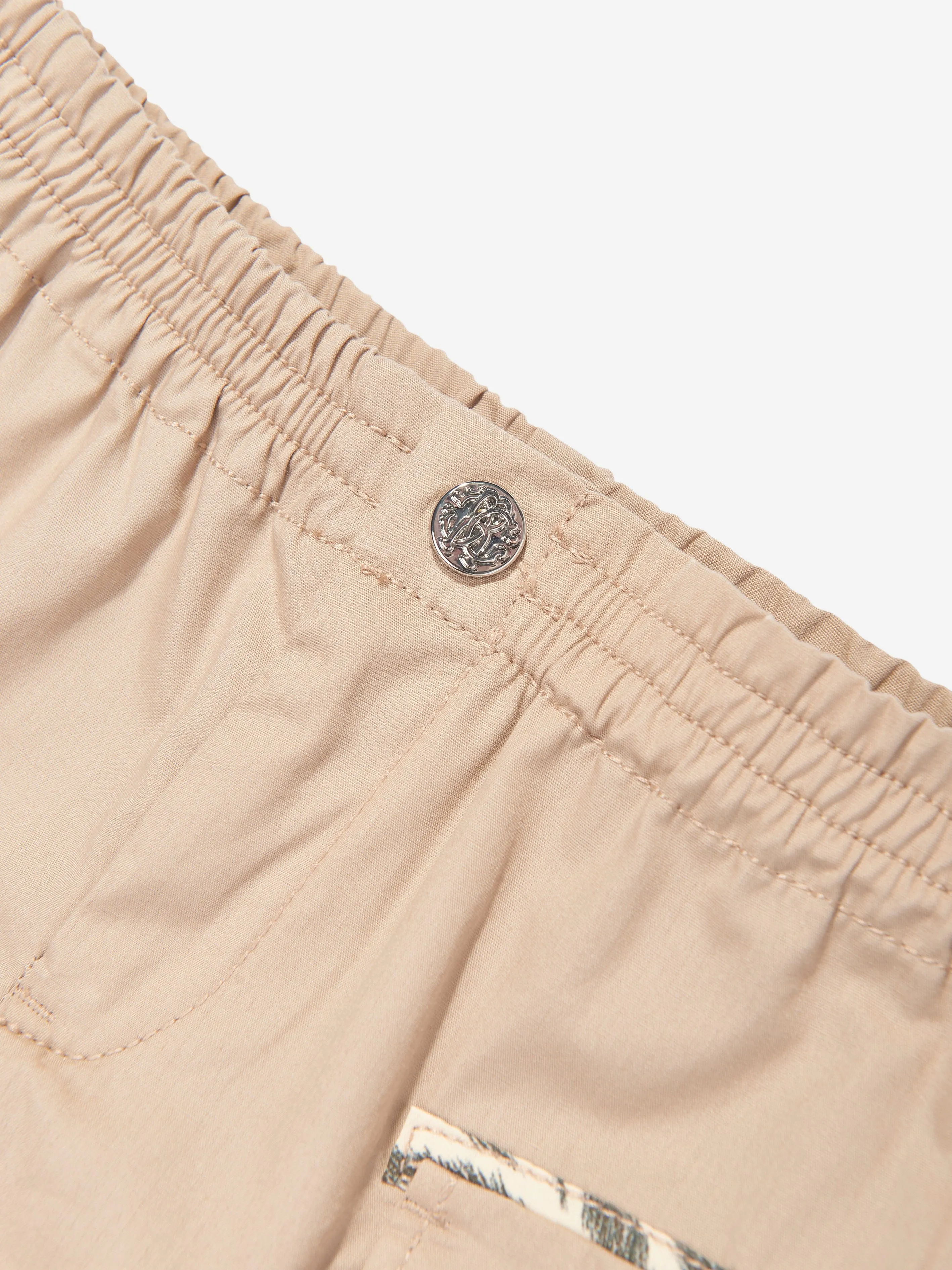 Baby Boys Cargo Shorts in Beige