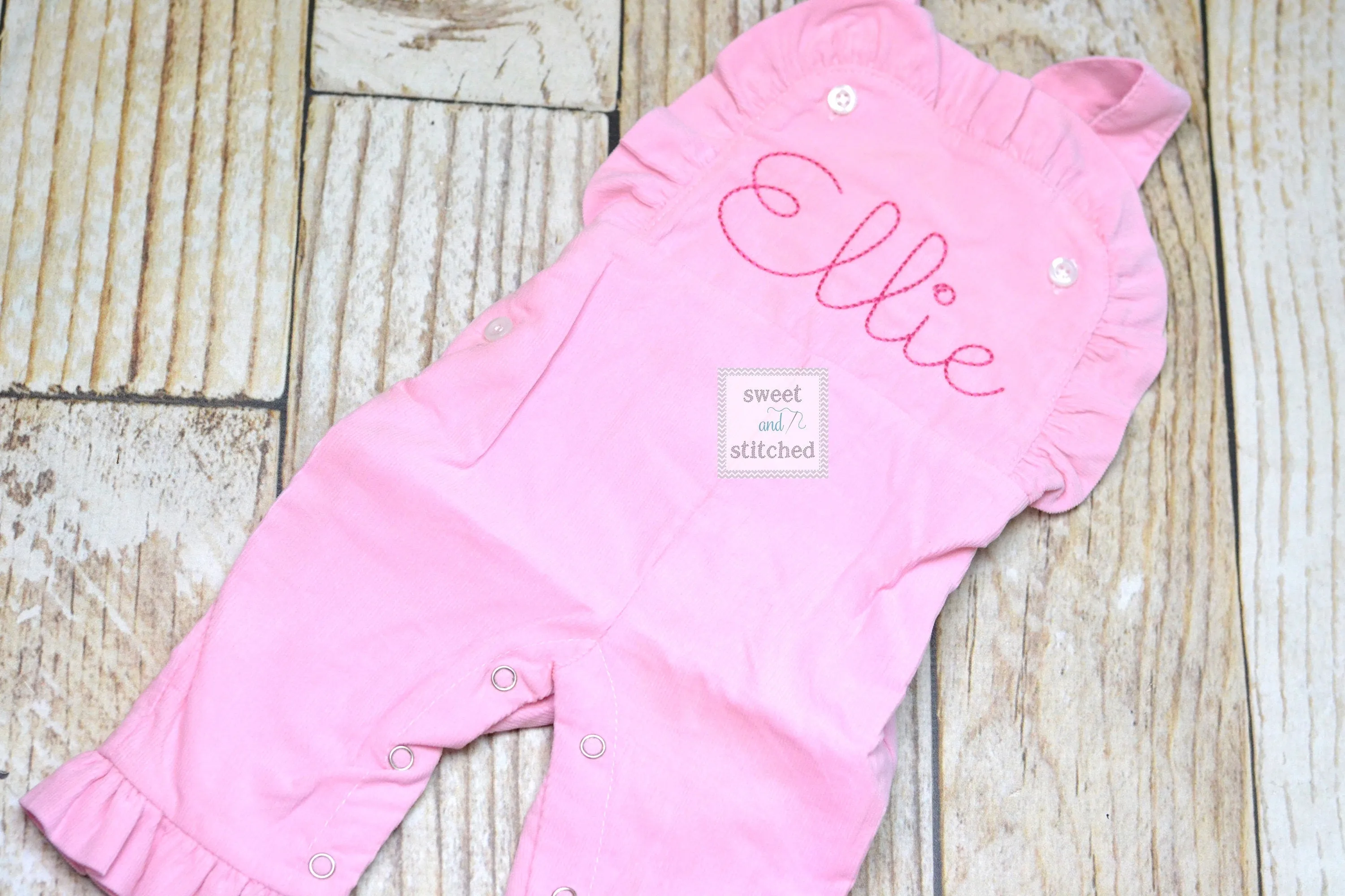 Baby girl monogrammed Fall Pink Corduroy overalls, Pink Cord monogrammed Christmas overalls, Monogrammed overalls, baby girl outfit