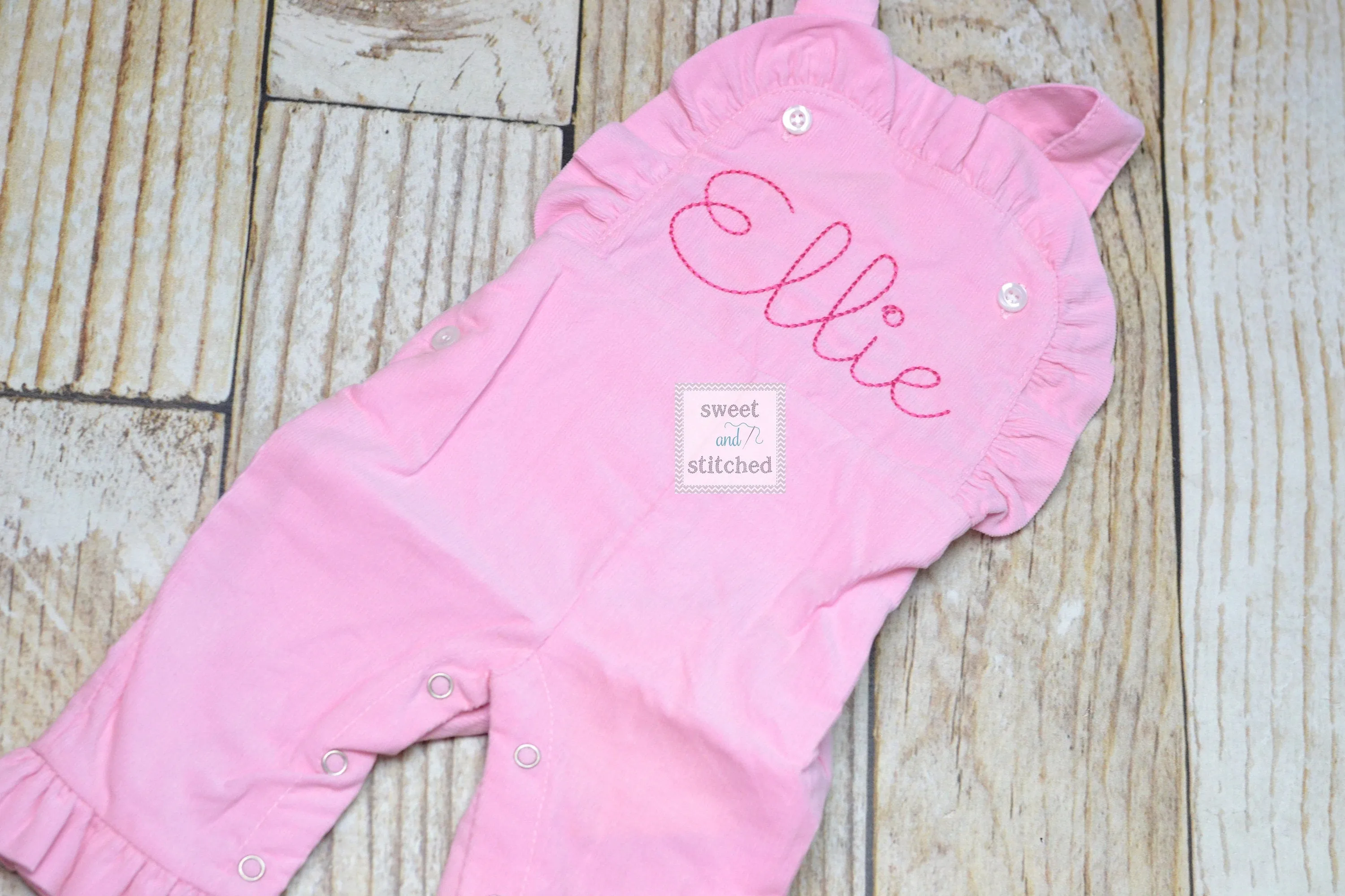 Baby girl monogrammed Fall Pink Corduroy overalls, Pink Cord monogrammed Christmas overalls, Monogrammed overalls, baby girl outfit