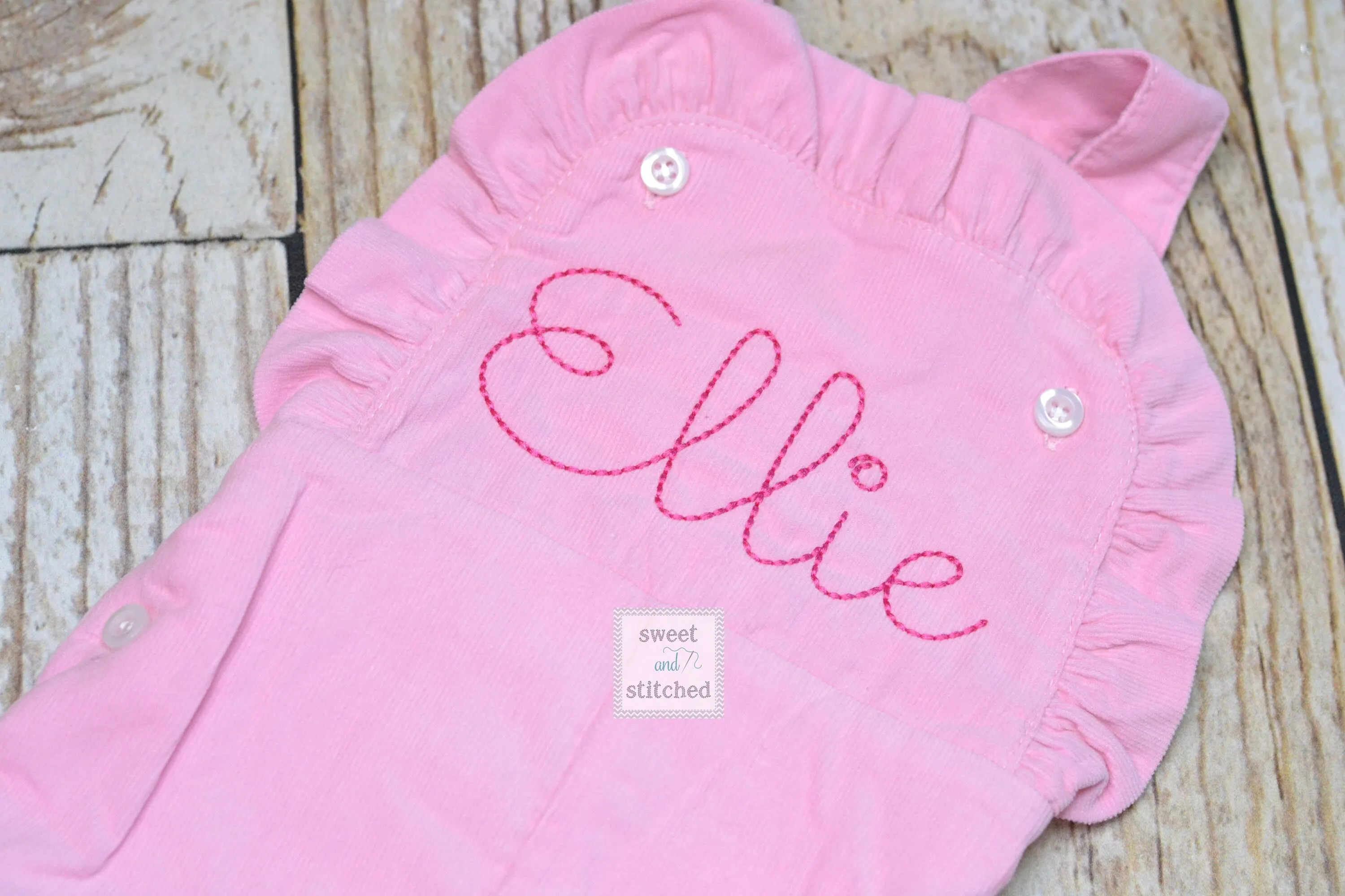Baby girl monogrammed Fall Pink Corduroy overalls, Pink Cord monogrammed Christmas overalls, Monogrammed overalls, baby girl outfit