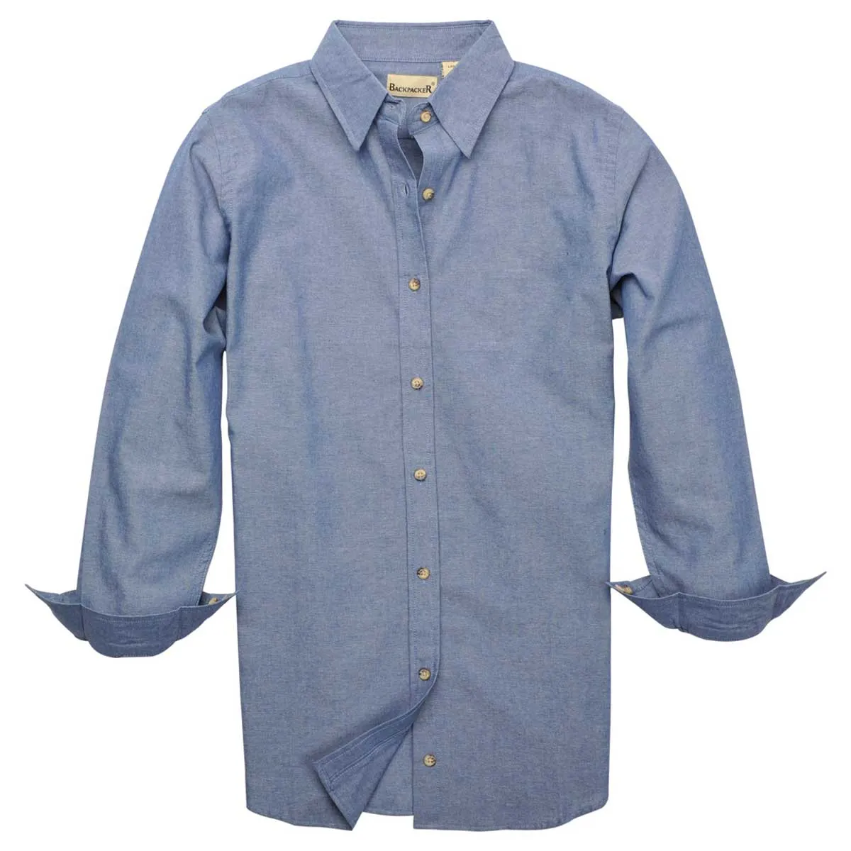Backpacker Women's Navy Classic Chambray Long-Sleeve Shirt