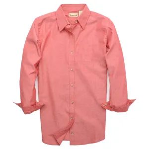 Backpacker Women's Red Classic Chambray Long-Sleeve Shirt