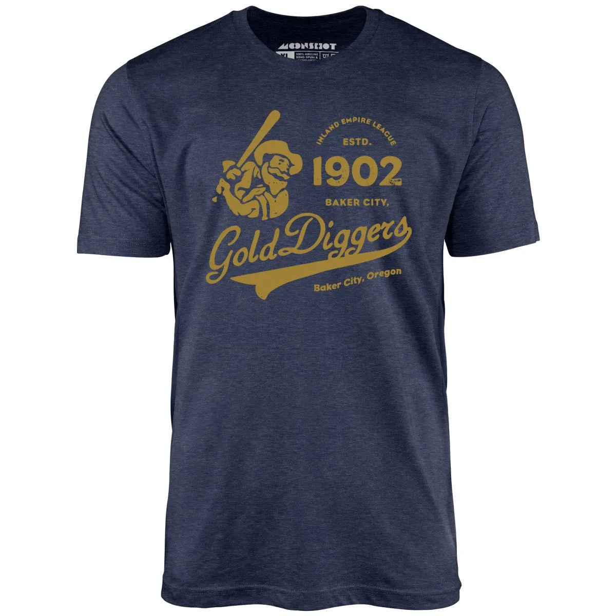 Baker City Gold Diggers - Oregon - Vintage Defunct Baseball Teams - Unisex T-Shirt