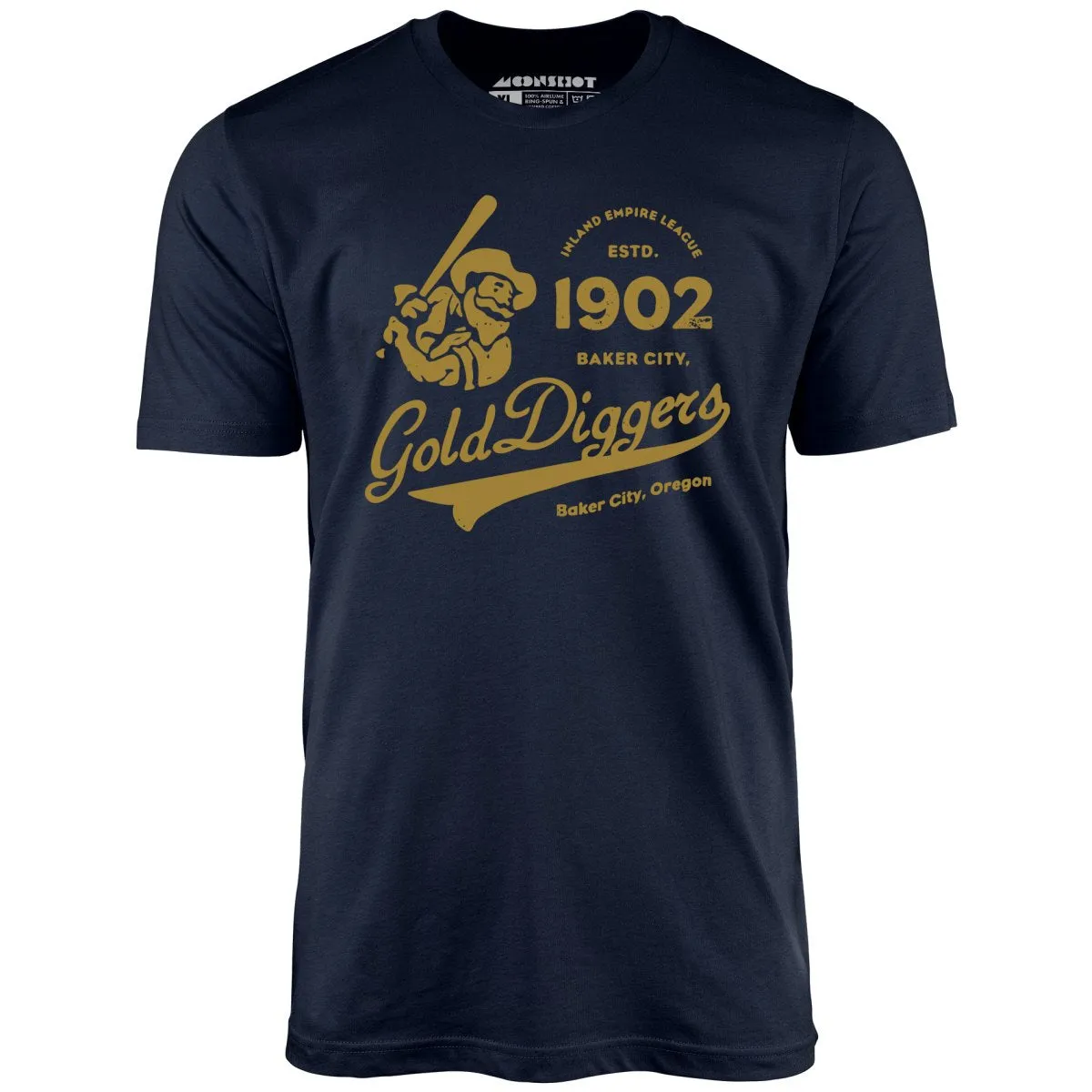 Baker City Gold Diggers - Oregon - Vintage Defunct Baseball Teams - Unisex T-Shirt
