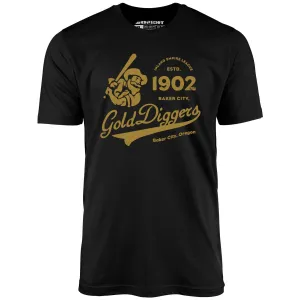 Baker City Gold Diggers - Oregon - Vintage Defunct Baseball Teams - Unisex T-Shirt