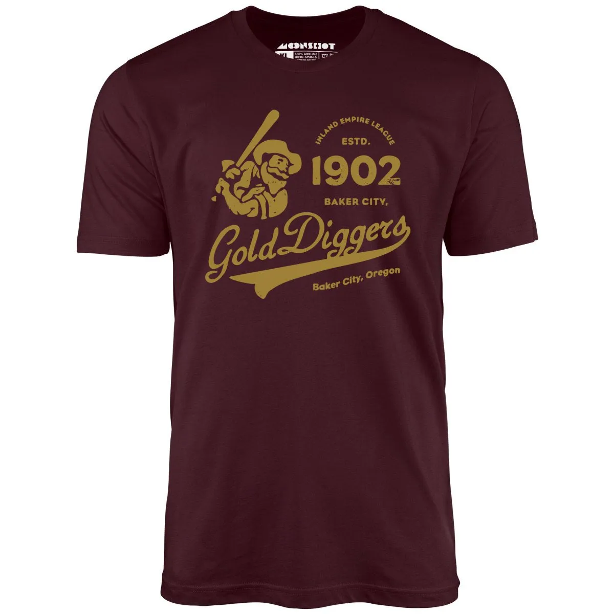 Baker City Gold Diggers - Oregon - Vintage Defunct Baseball Teams - Unisex T-Shirt