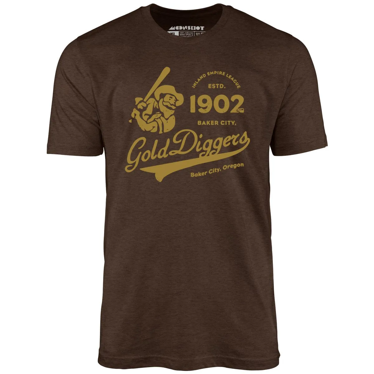 Baker City Gold Diggers - Oregon - Vintage Defunct Baseball Teams - Unisex T-Shirt