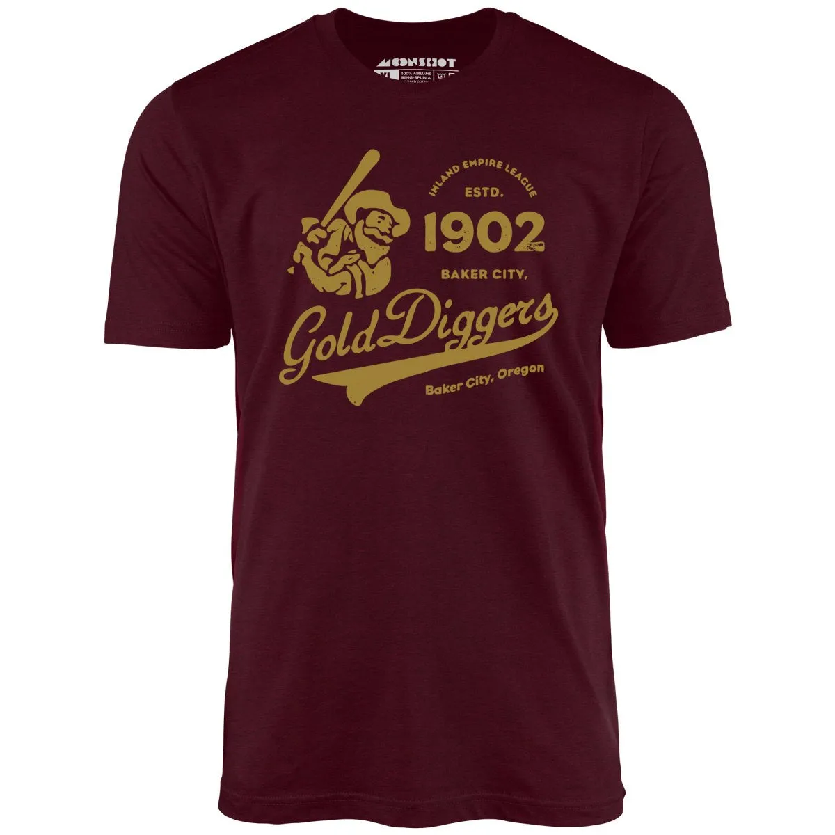 Baker City Gold Diggers - Oregon - Vintage Defunct Baseball Teams - Unisex T-Shirt