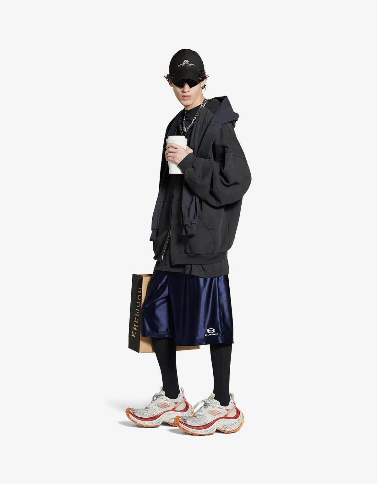 Balenciaga Blue Unity Sports Icon Basketball Shorts