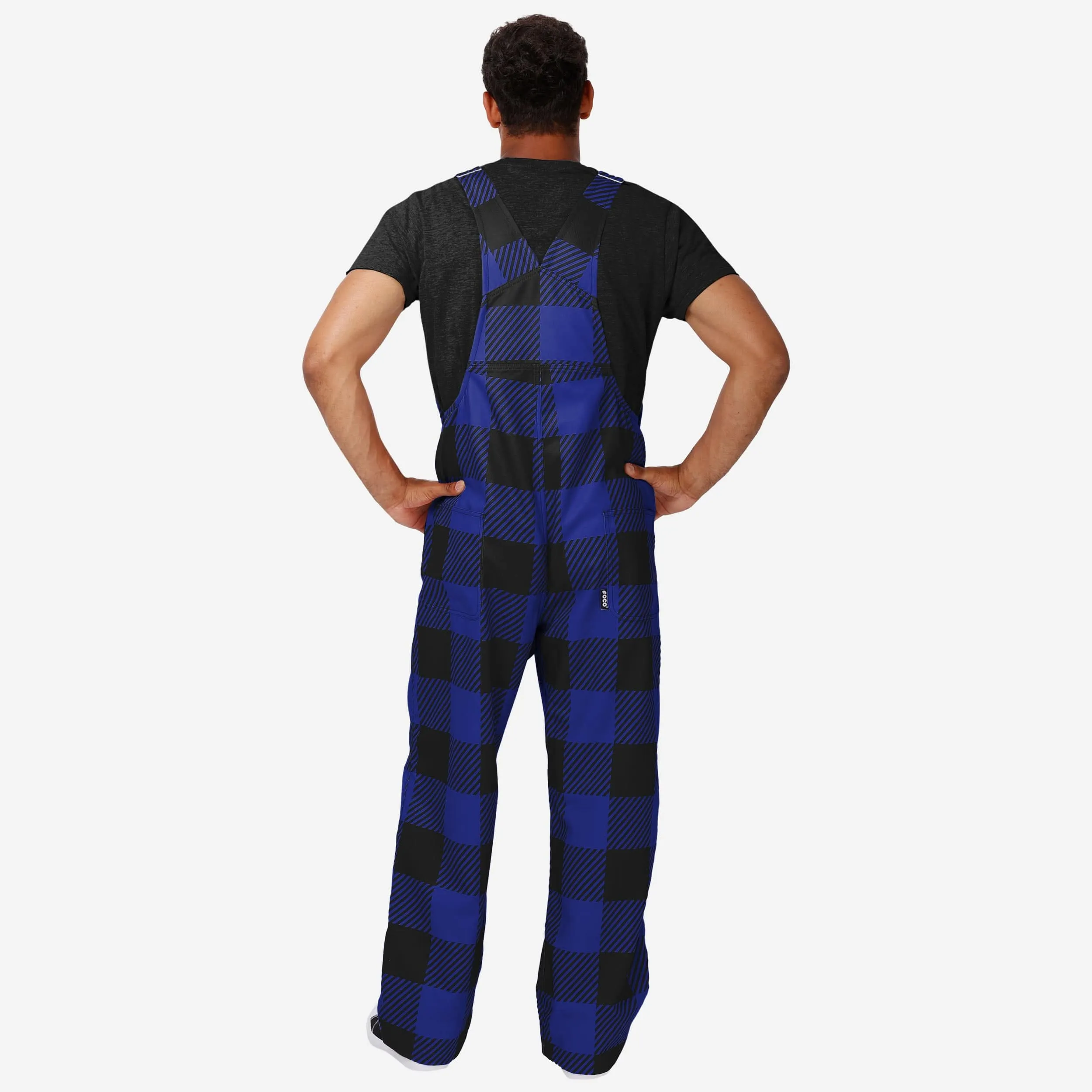 Baltimore Ravens Mens Plaid Bib Overalls