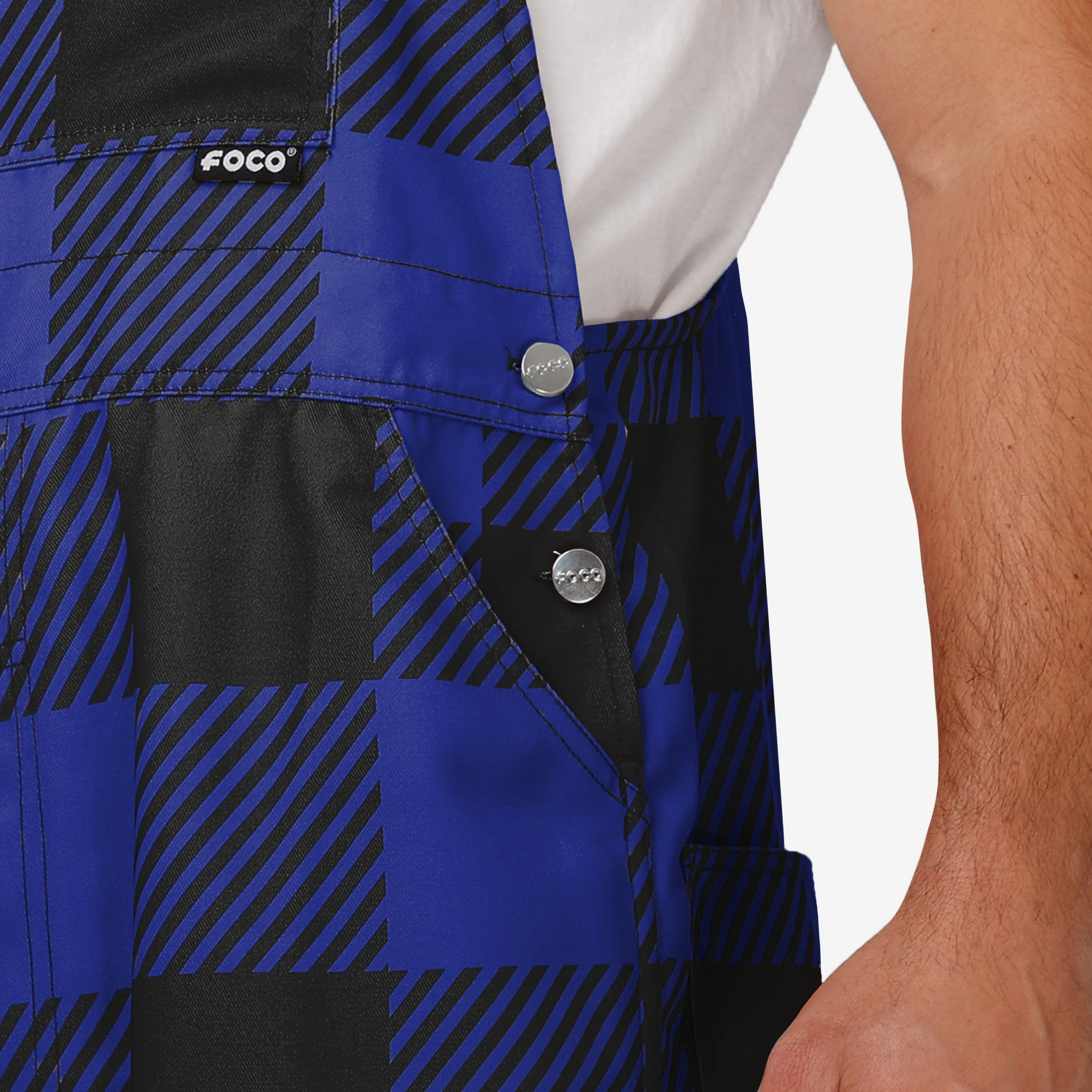 Baltimore Ravens Mens Plaid Bib Overalls
