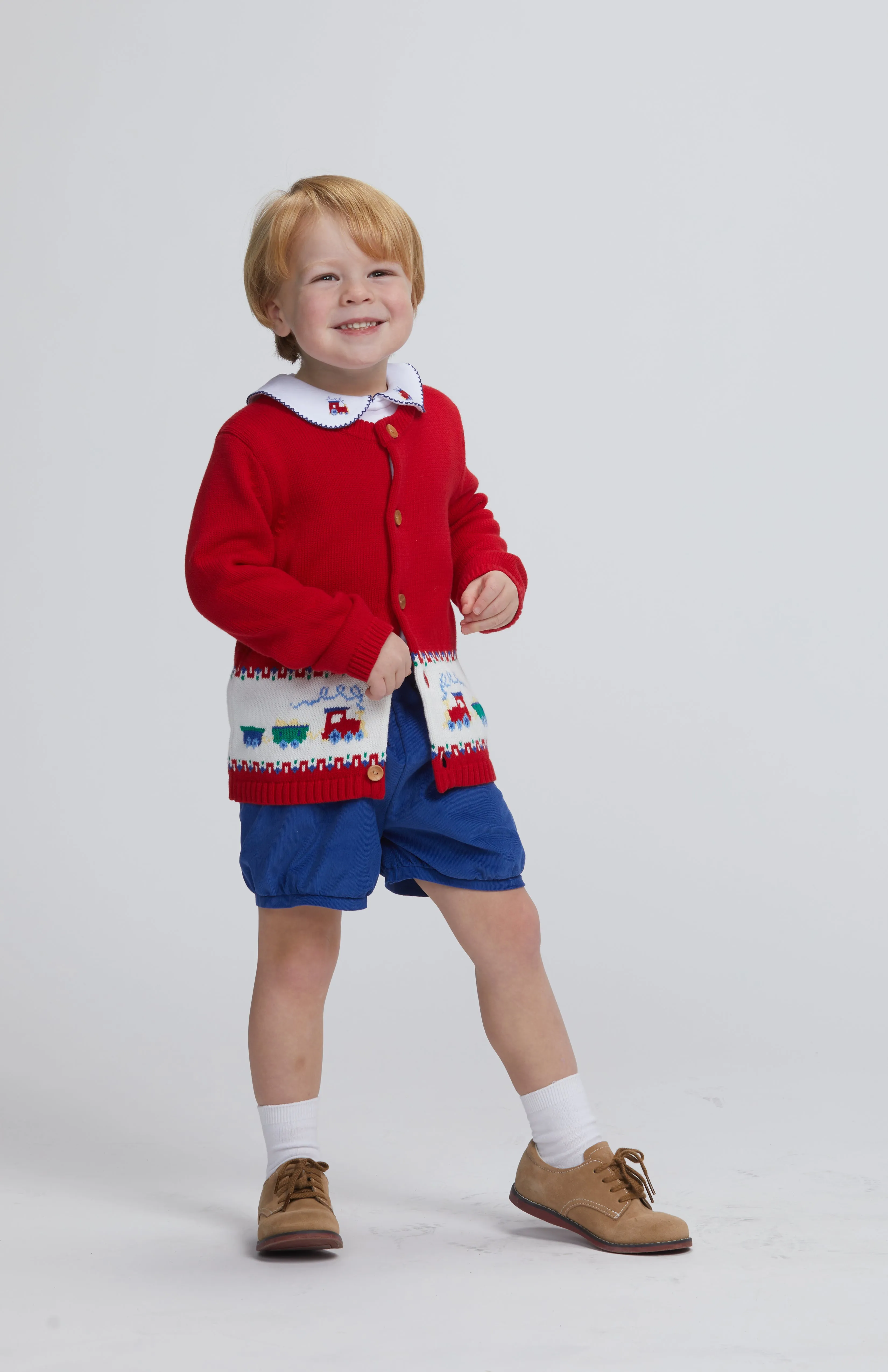 Banded Short - Royal Corduroy