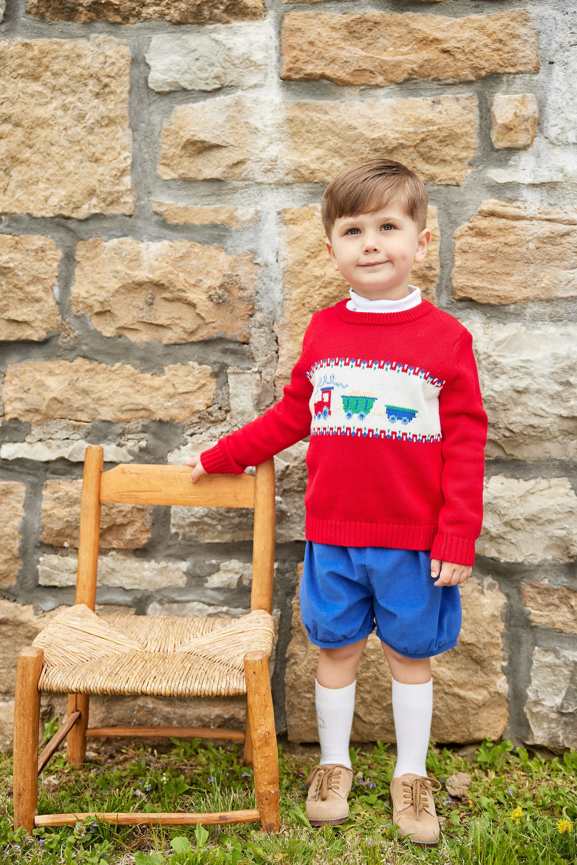Banded Short - Royal Corduroy
