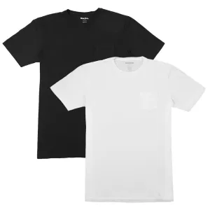 Basic Pocket Tee Bundle - Black/White