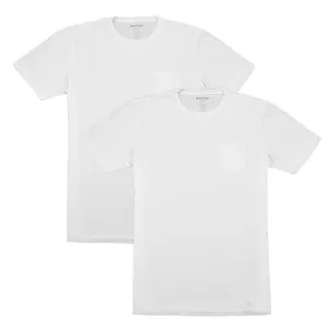 Basic Pocket Tee Bundle - White/White