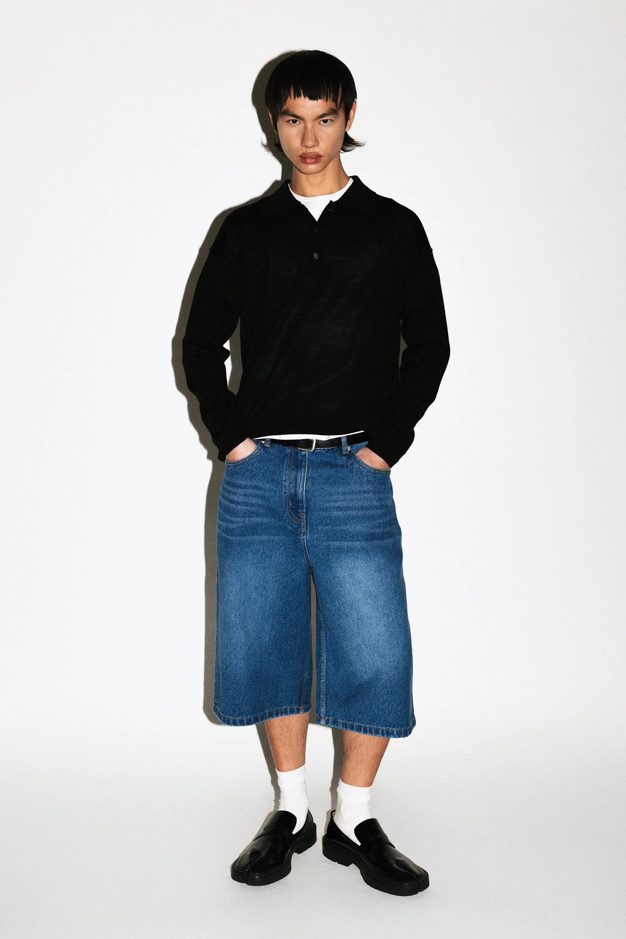 Baxter Wide-Leg Denim Shorts  |  Vintage Blue