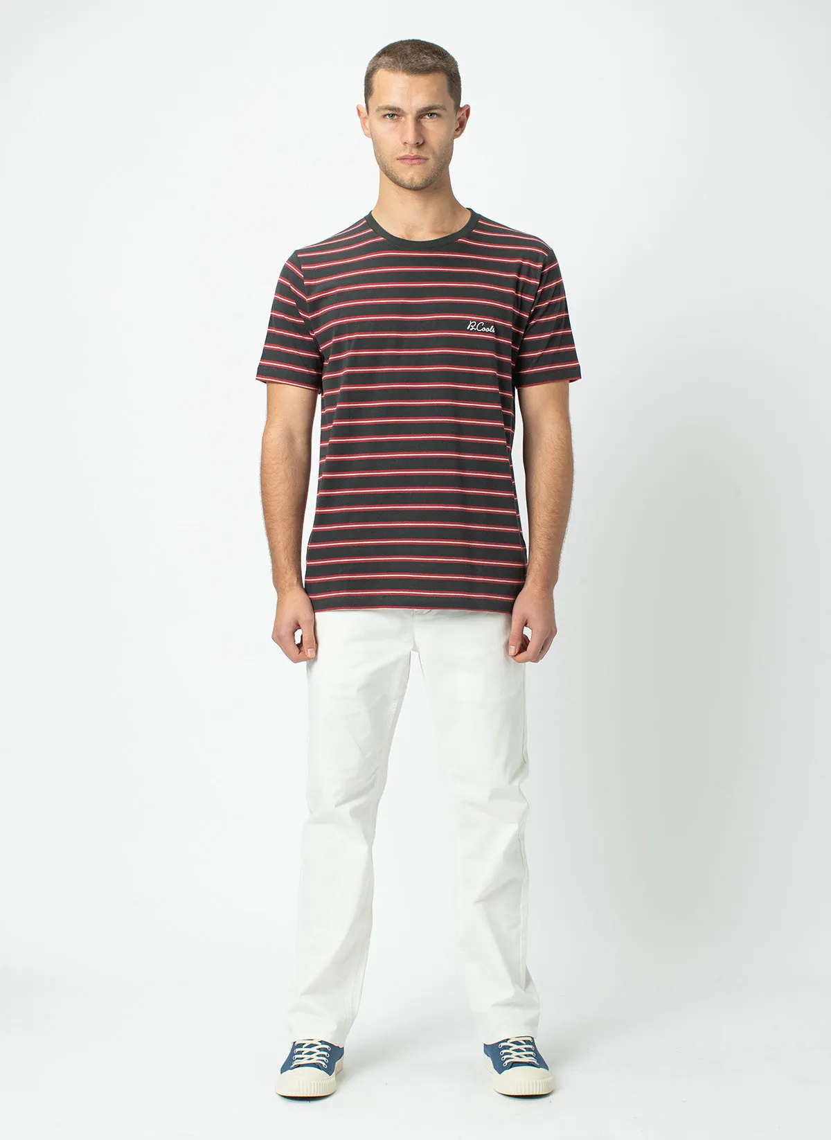 B.Cools Embro Tee Black Stripe
