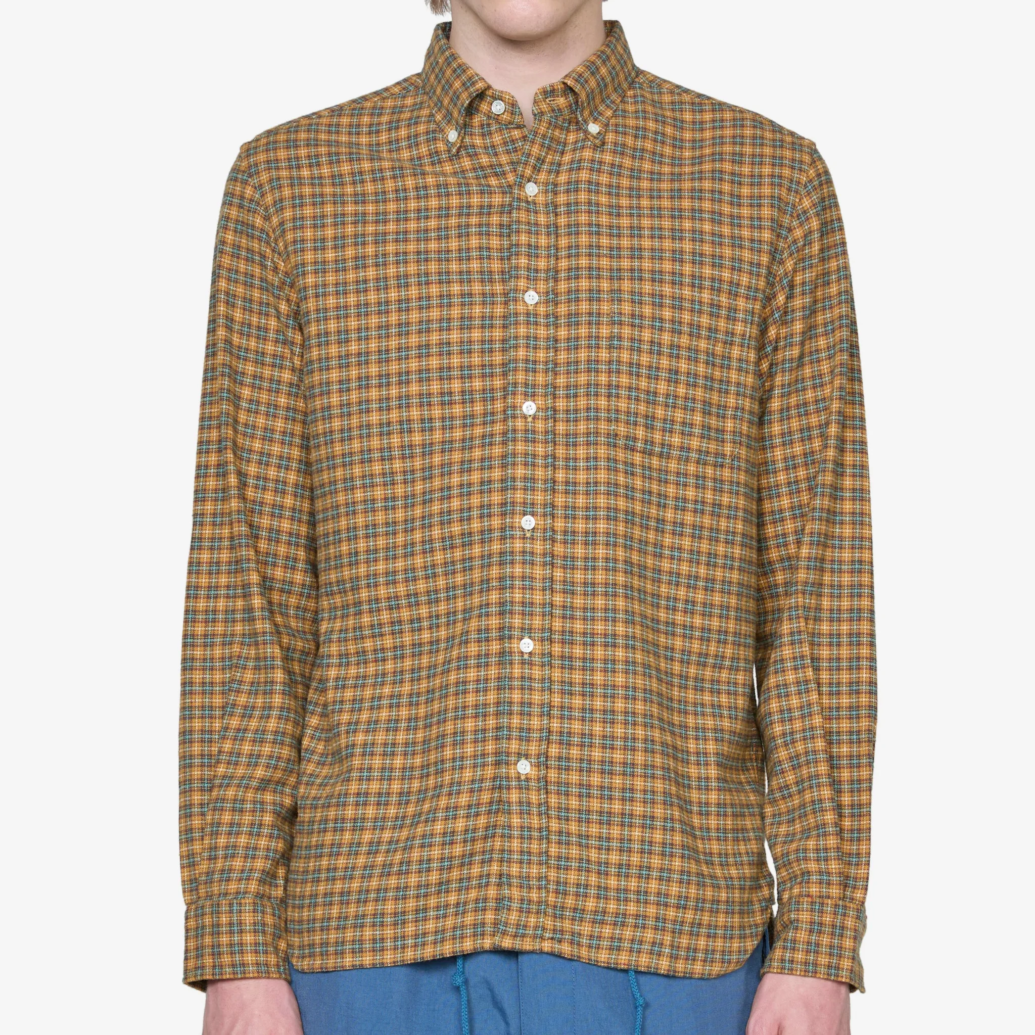 B.D. Mini Plaid Flannel Yellow