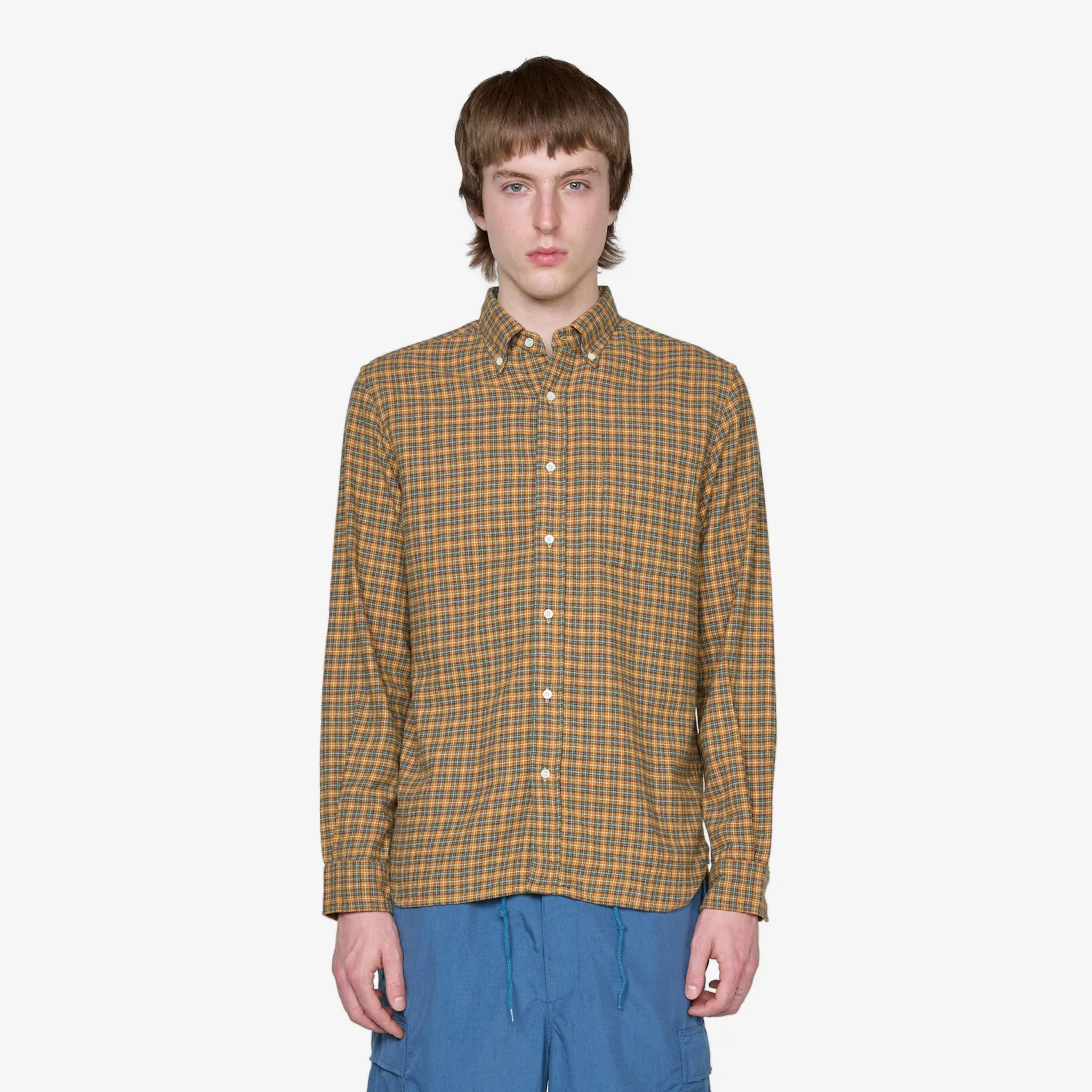 B.D. Mini Plaid Flannel Yellow