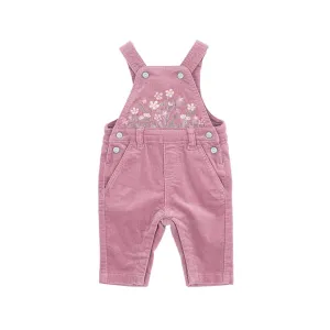 Bebe Flossy Embroidered Cord Overalls