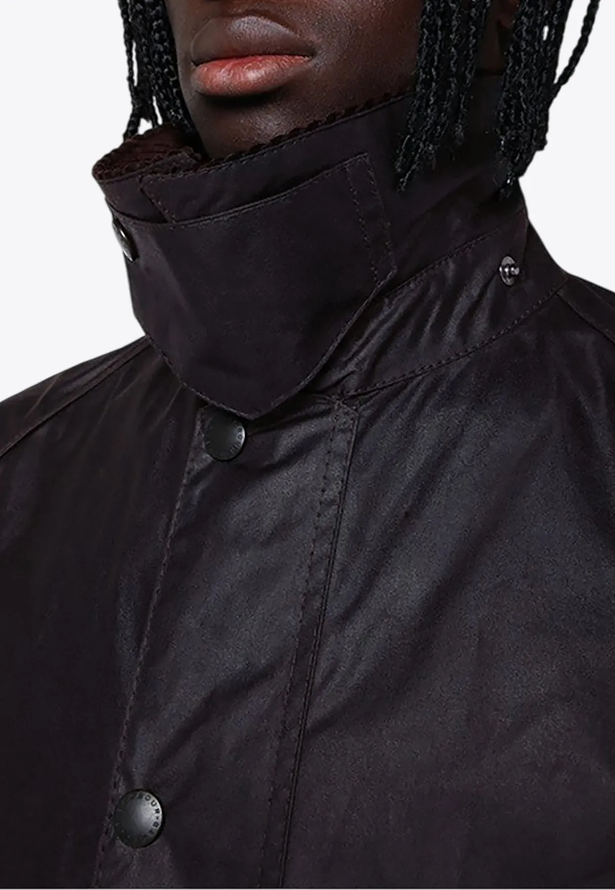 Bedale Corduroy-Collar Waxed Jacket
