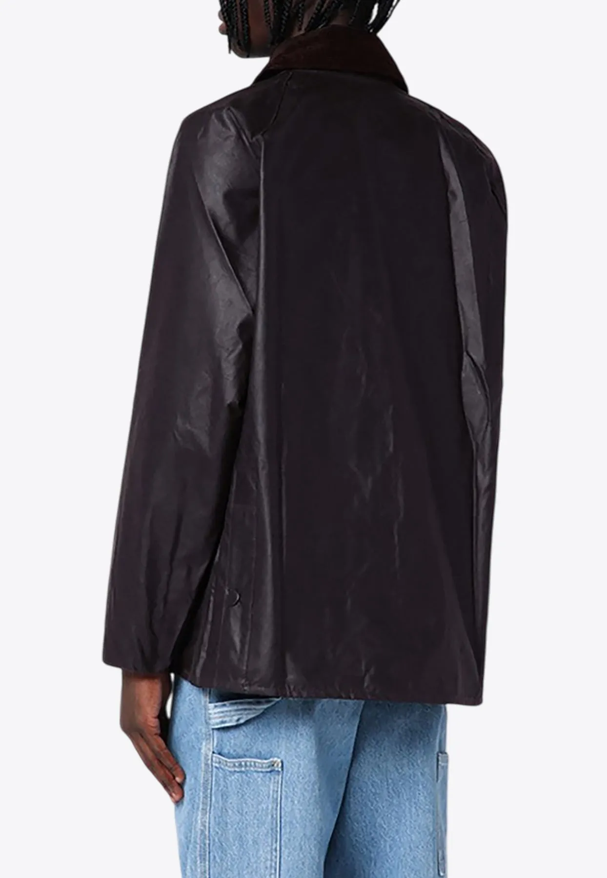 Bedale Corduroy-Collar Waxed Jacket