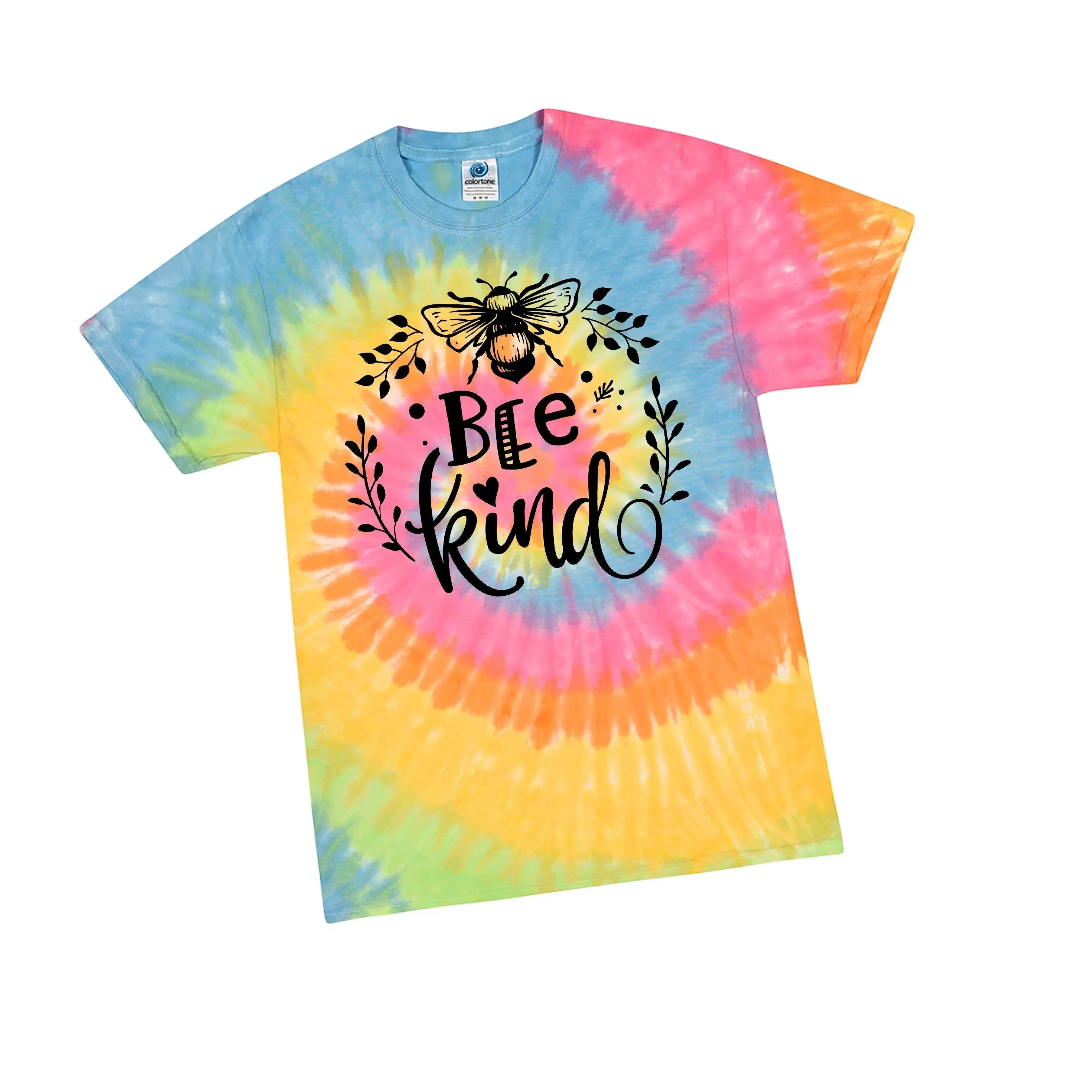 Bee Kind tie dye shirt, tie dye clothing, Bee Gift tie dye t shirt, tie dye tshirt, Kindness pastel tie dye shirt, bee kind gifts