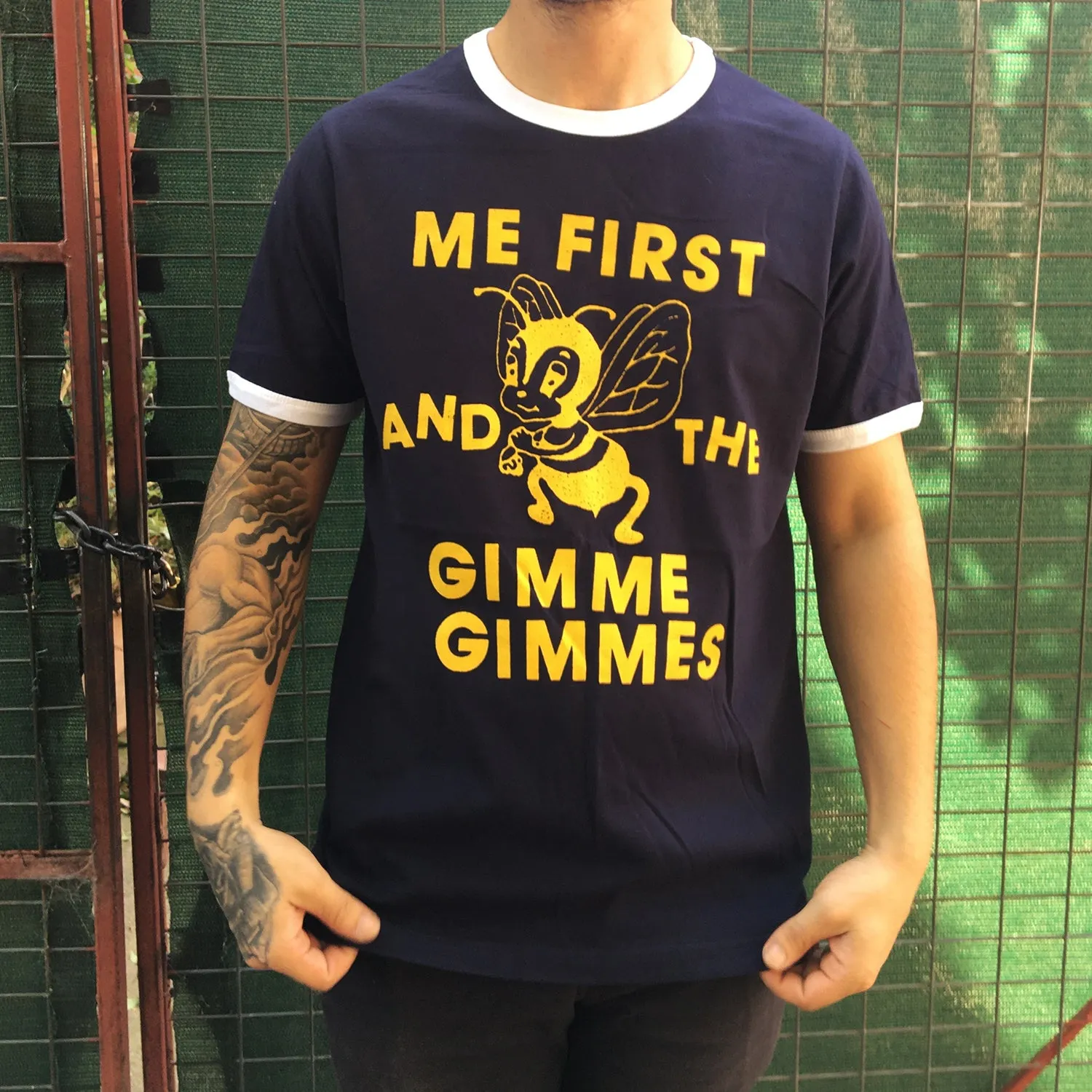 Bee Ringer T-Shirt (Navy/White)