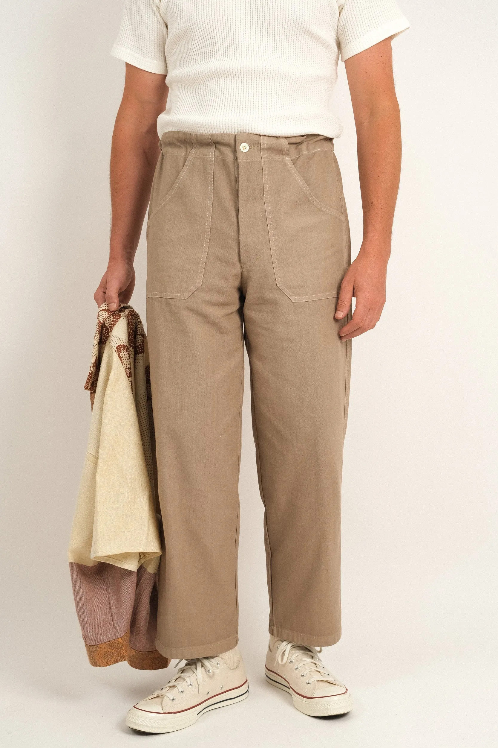BEIGE FATIGUE PANTS