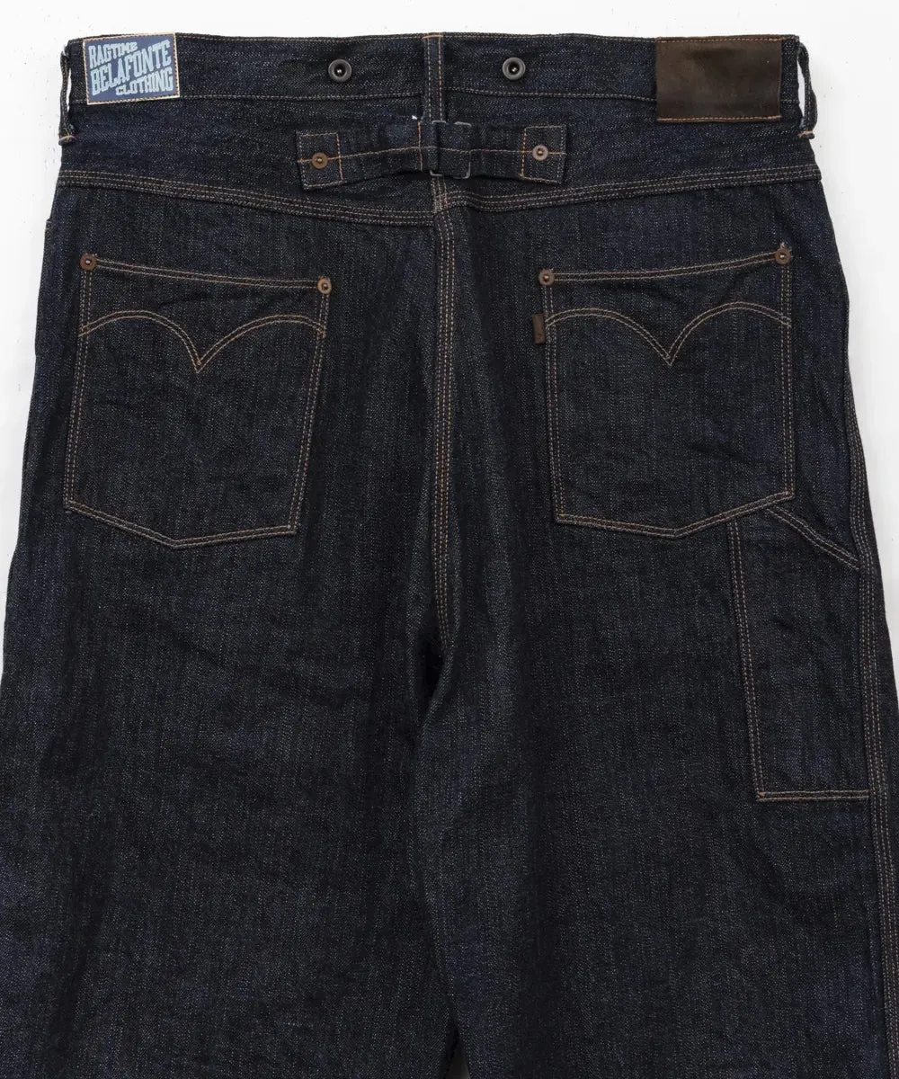Belafonte Ragtime Clothing, Garage Denim Buckleback 11.50 oz, Indigo, BF-23-36