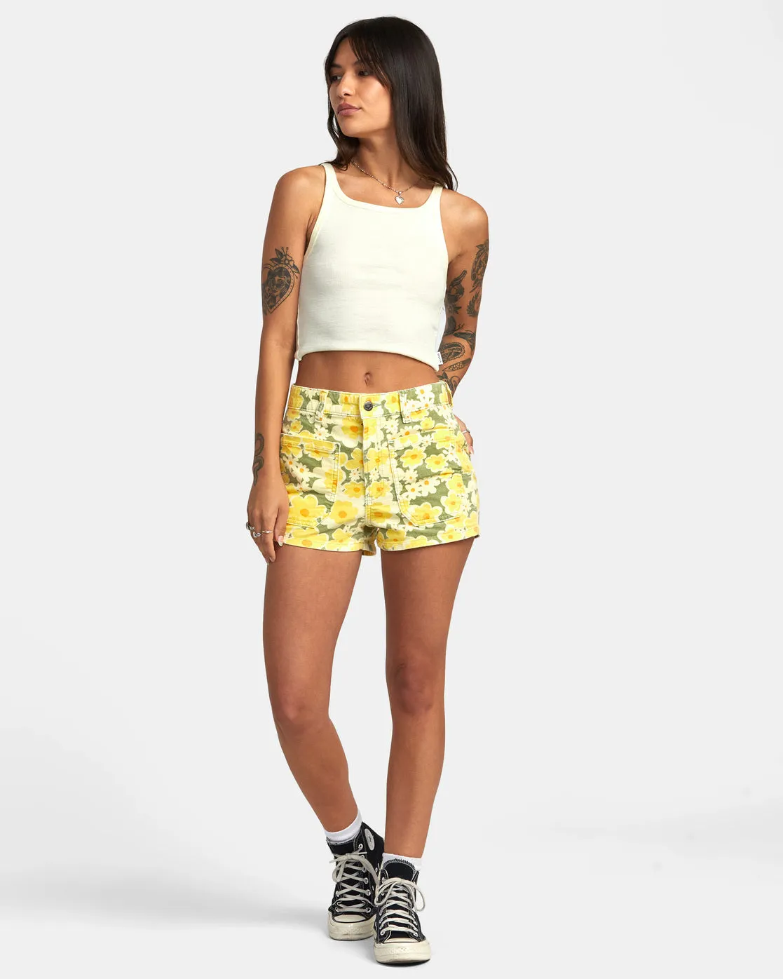 Belle Corduroy Shorts - Fern