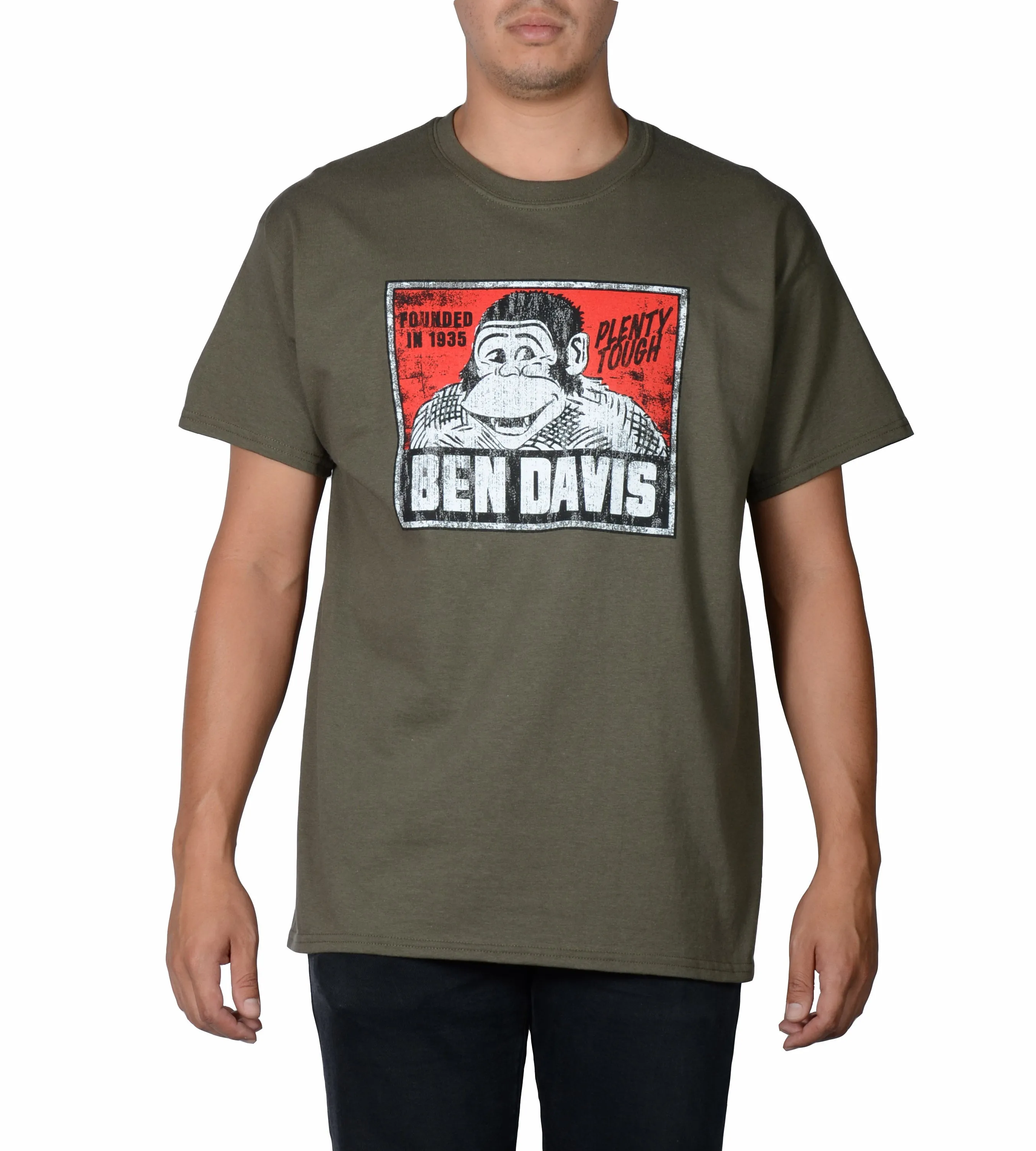 Ben Davis Vintage Logo T-shirt - Olive