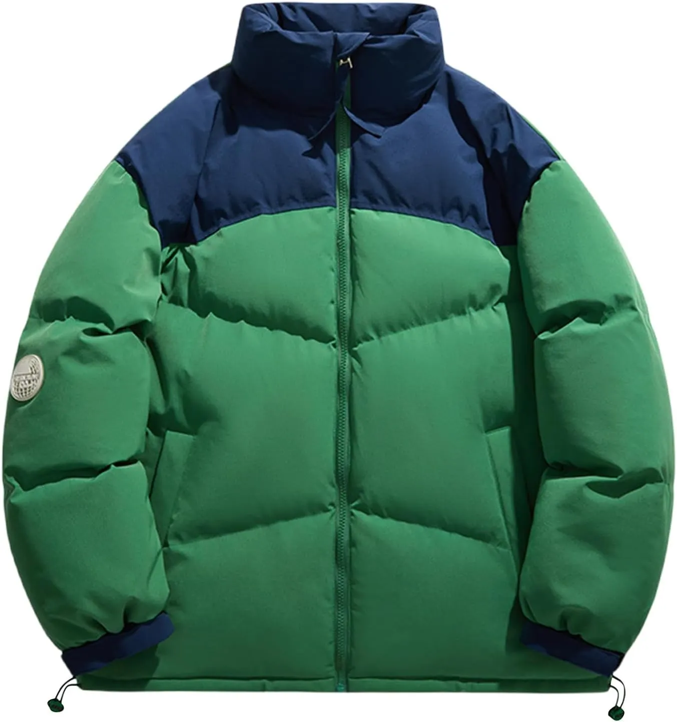 Bidobibo Quilted Jacket Men Lightweight Long Sleeve Puffer Coat Warm Winter Jackets for Men 2025 Stand Collar Winter Coat