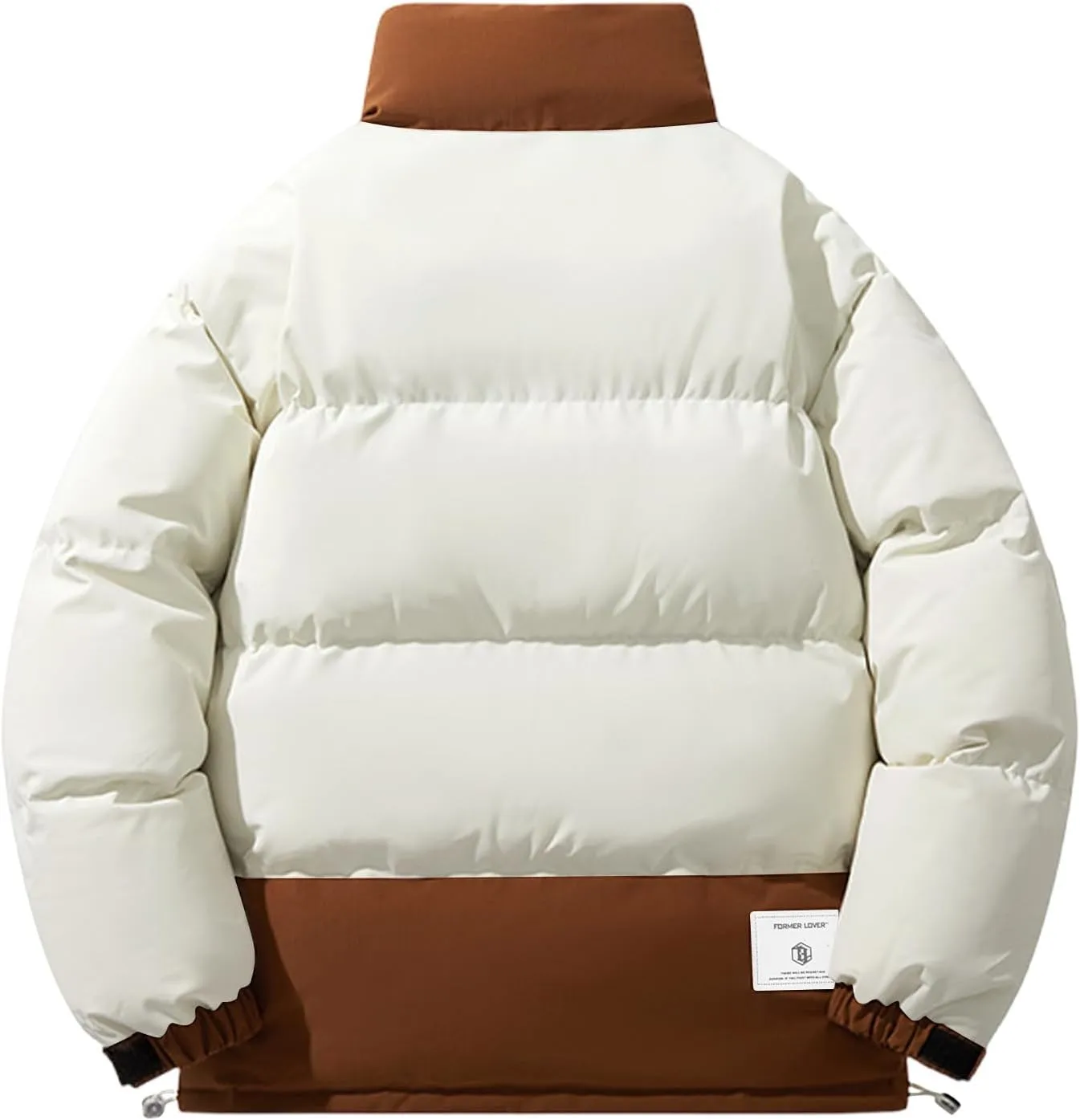 Bidobibo Quilted Jacket Men Lightweight Long Sleeve Puffer Coat Warm Winter Jackets for Men 2025 Stand Collar Winter Coat