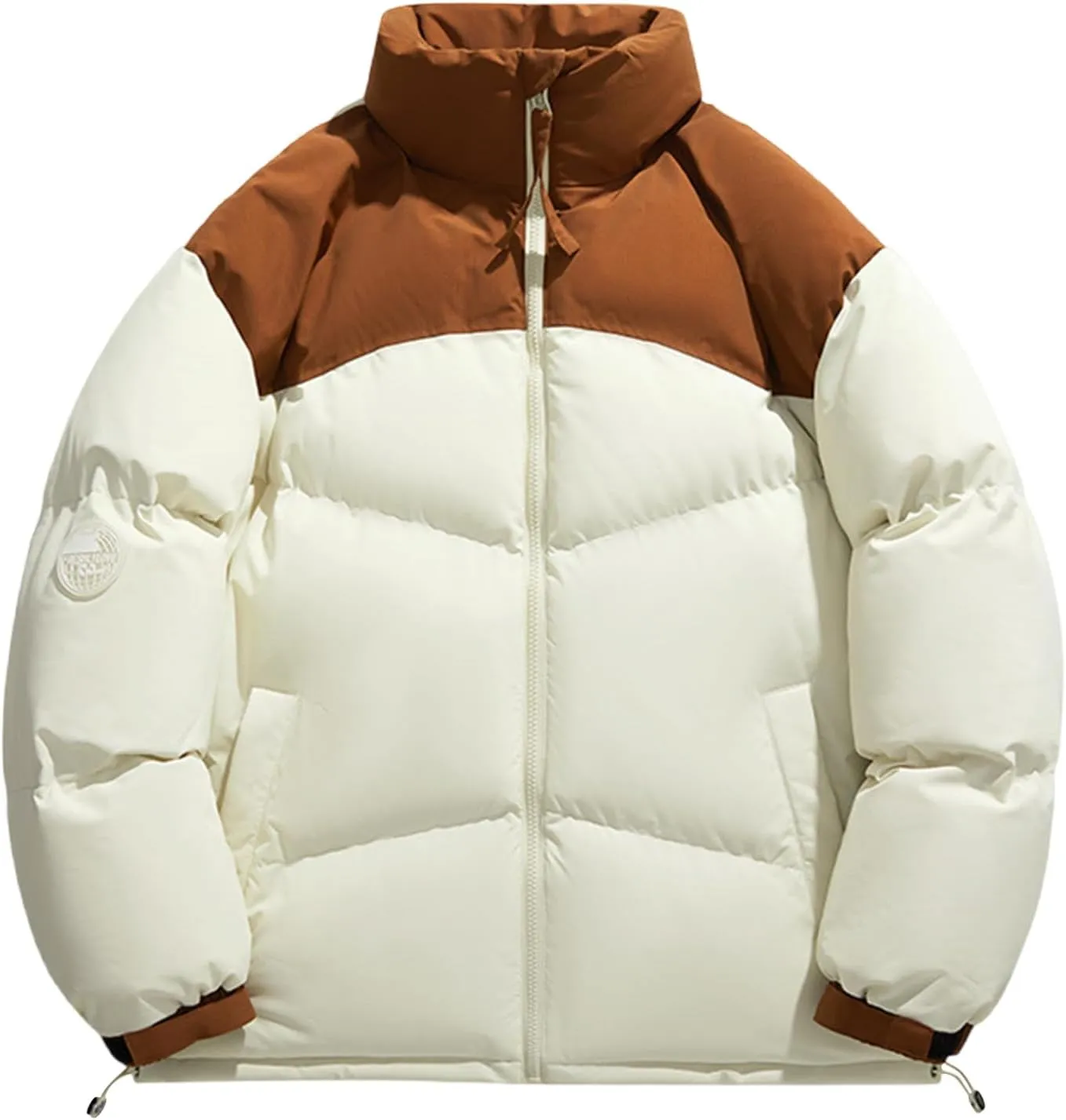 Bidobibo Quilted Jacket Men Lightweight Long Sleeve Puffer Coat Warm Winter Jackets for Men 2025 Stand Collar Winter Coat