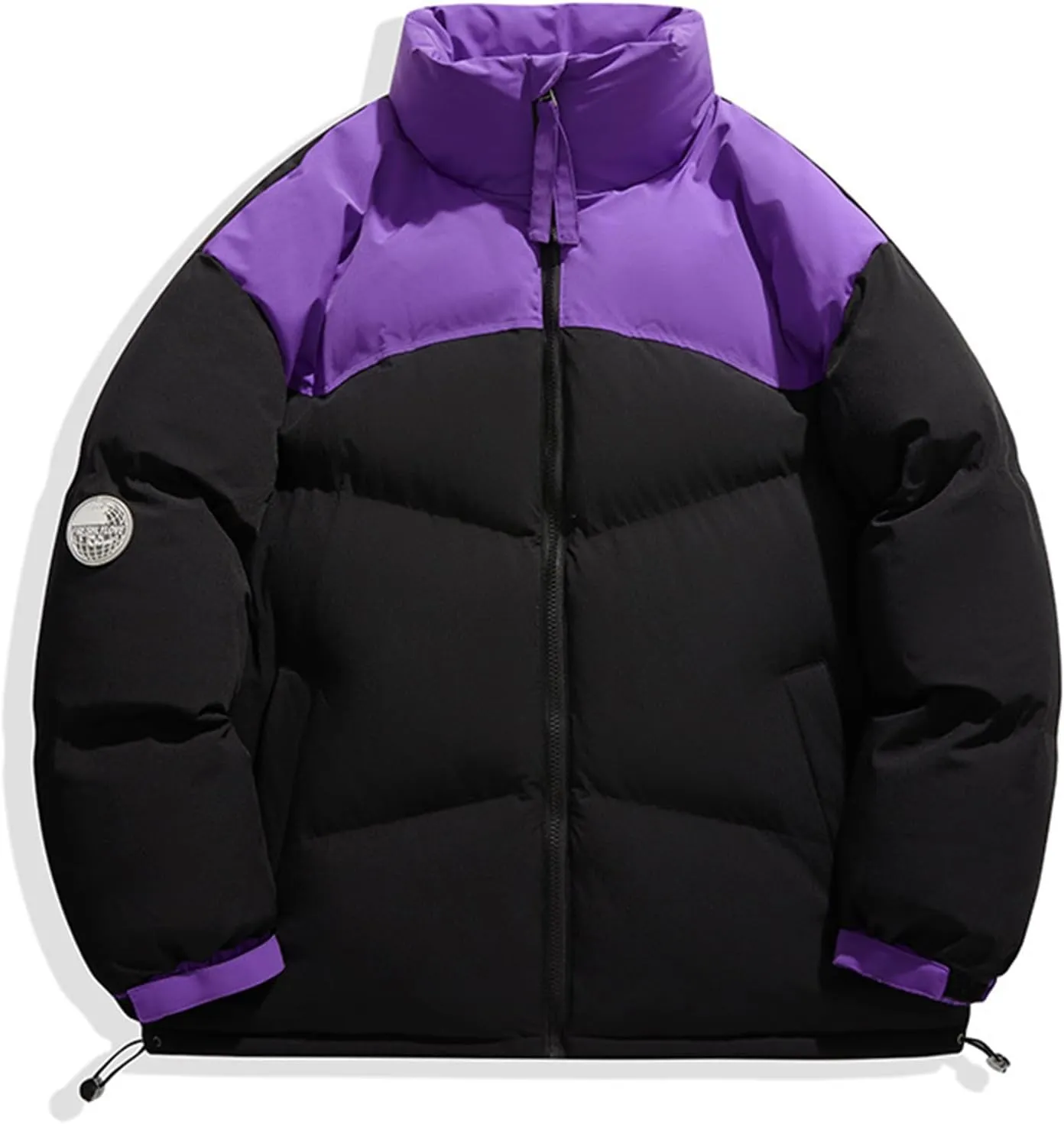 Bidobibo Quilted Jacket Men Lightweight Long Sleeve Puffer Coat Warm Winter Jackets for Men 2025 Stand Collar Winter Coat