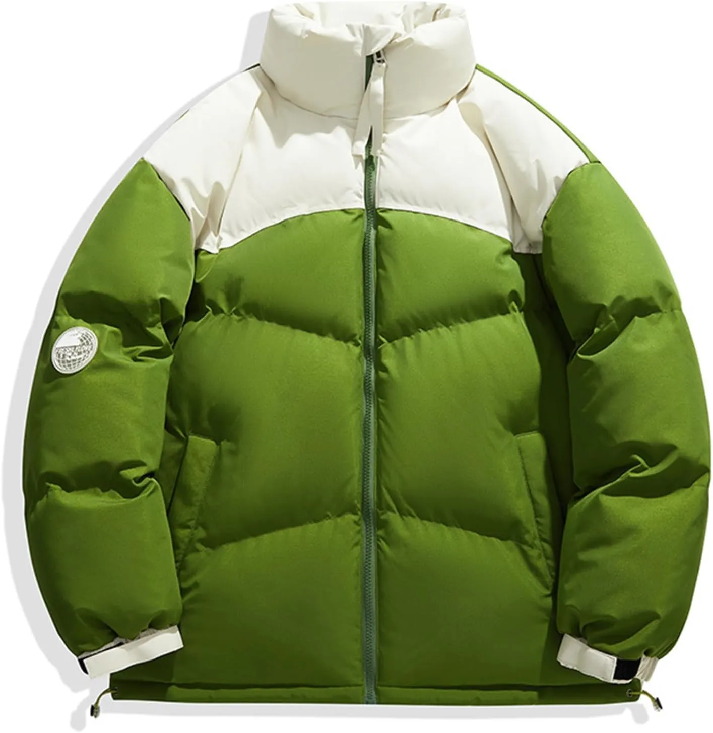 Bidobibo Quilted Jacket Men Lightweight Long Sleeve Puffer Coat Warm Winter Jackets for Men 2025 Stand Collar Winter Coat