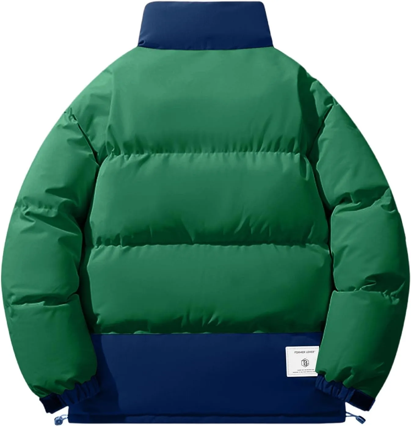 Bidobibo Quilted Jacket Men Lightweight Long Sleeve Puffer Coat Warm Winter Jackets for Men 2025 Stand Collar Winter Coat