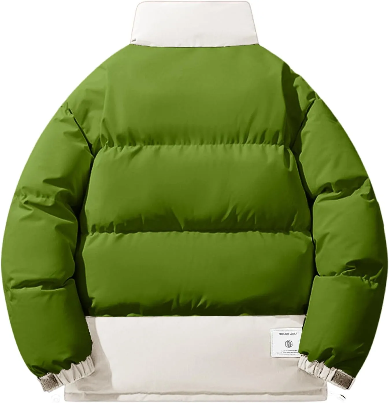 Bidobibo Quilted Jacket Men Lightweight Long Sleeve Puffer Coat Warm Winter Jackets for Men 2025 Stand Collar Winter Coat