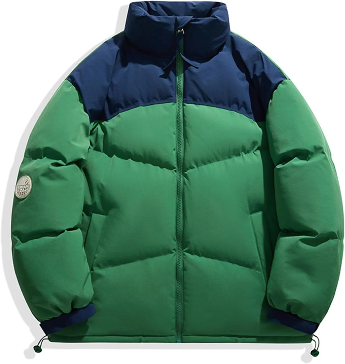Bidobibo Quilted Jacket Men Lightweight Long Sleeve Puffer Coat Warm Winter Jackets for Men 2025 Stand Collar Winter Coat