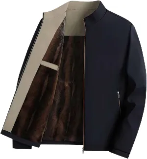 Bidobibo Quilted Jacket Men Lightweight Sherpa Lined Coat Quilted Jackets Men's Winter Jackets Outerwear Warm Puffer Coats